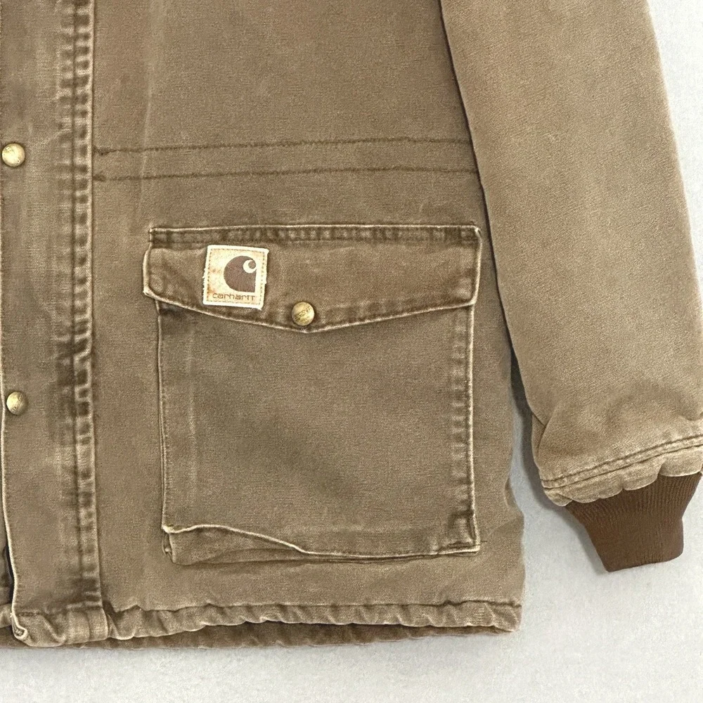 VTG 90s Carhartt C08CHT Traditional Ranch MT Tall Chestnut Brown Barn Chore
